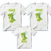 D_810196-MLM83575219627_042025-O.jpg Kit De 3 Playeras De Dinosaurio Para Cumpleaños