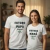 D_812771-MLM94092172589_102025-O.jpg Kit 2 Playeras Anunciar Embarazo Futura Mamá Papá Cargando