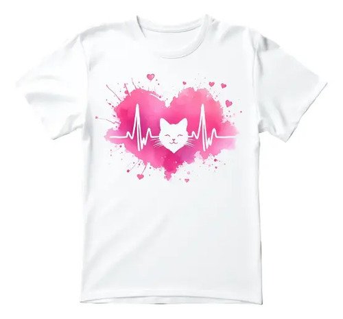 D_814844-MLM79813155985_102024-O.jpg Playera De Corazon Latidos Gatito