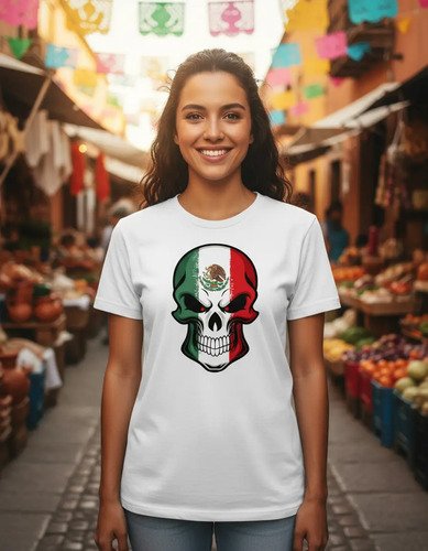 D_818663-MLM92827428636_092025-O.jpg Playera Viva México Unisex Diseño Mexicano Fiestas Patrias