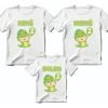Kit Familiar 3 Playeras Personalizadas Cumpleaños Dinosaurio