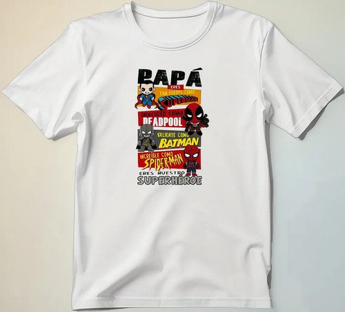 D_820294-MLM85121533072_052025-O.jpg Playera Super Héroes Dia Del Padre
