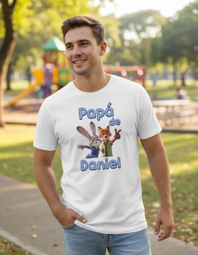 D_822694-MLM109741622794_042026-O.jpg Kit 4 Playeras + Pañalero Zootopia Para Cumpleaños