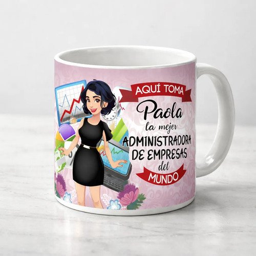 Taza Personalizada Administradora De Empresas 325 Ml 11 Oz