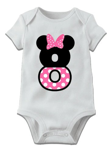 Pañalero Personalizado Con Numero Minnie Mouse