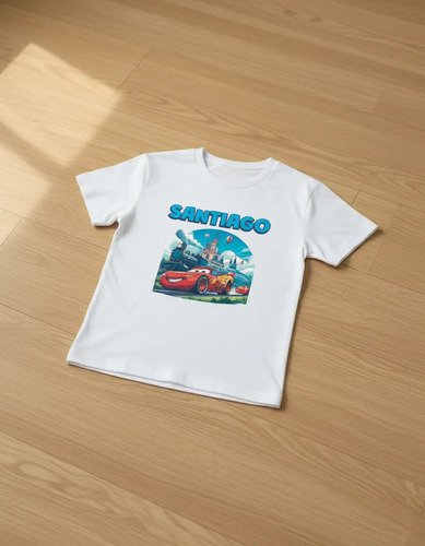 Combo 3 Playeras Y Pañalero Cars Mamá Papá Hermana Y Bebe