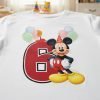 Playera Mickey Mouse Numeros Del 1 Al 10 Cumpleaños Infantil
