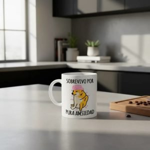 D_836034-MLM95157410728_102025-O.jpg Taza De Café Cheems Sobrevivo Por Pura Amsiedad