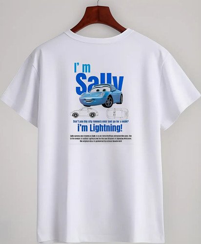 D_837546-MLM87070873990_072025-O.jpg Playera Pareja Duo Cars Rayo Mcqueen Y Sally
