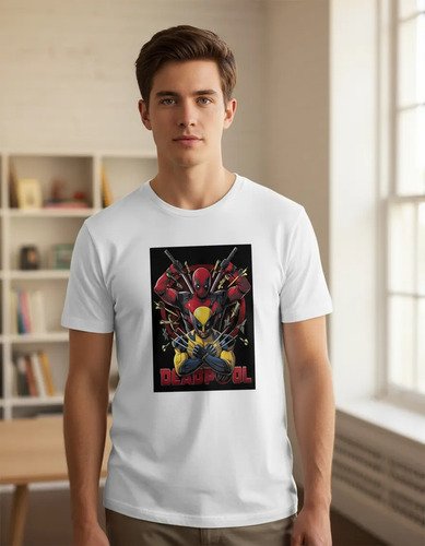 D_837988-MLM92978106084_092025-O.jpg Playera De Deadpool Y Wolverine 3 Unisex