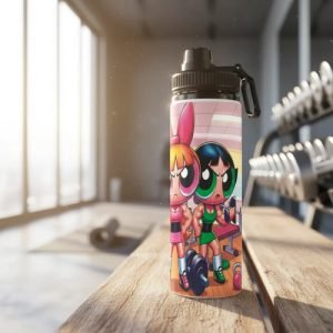 Botella De Agua 750ml Aluminio - Chicas Superpoderosas Gym