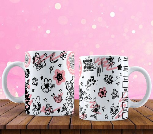 Taza Karol G Bichota Varios Diseños 325 Ml