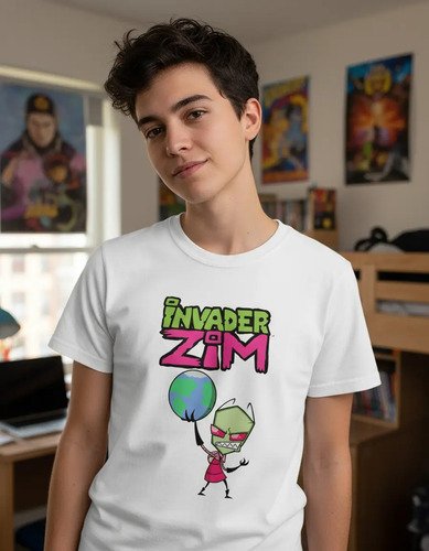 D_842831-MLM94456027660_102025-O.jpg Playera Invasor Zim Unisex Adulto