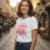 D_844748-MLM93130600069_092025-O.jpg Playera Flower Diseño Floral Mujer Estampado Moda Casual