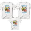 Kit 3 Playeras Familiares Cumpleaños Bob Esponja
