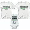 Kit 2 Playeras Unisex + 1 Pañalero Anunciar Embarazo