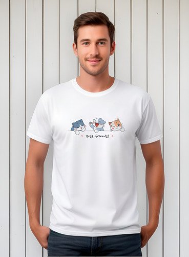D_846647-MLM86822934257_062025-O.jpg Playera Cat Cute Friends