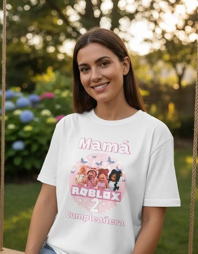 Kit Familiar De 3 Playeras Para Cumpleaños De Roblox