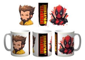 D_850272-MLM85169028426_052025-O.jpg Taza Deadpool 3 Wolverine Ceramica 355 Ml