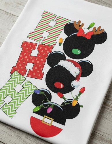 Playera Mickey Mouse Navidad Ho Ho Ho