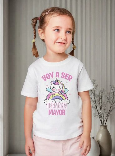Playera Voy A Ser Hermana Mayor Big Sister