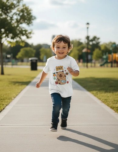 D_854002-MLM95021424849_102025-O.jpg Playera De Capybara Infantil