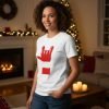 D_855362-MLM98248686539_112025-O.jpg Playera De Navidad Con Mano De Santa