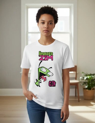 D_857656-MLM94455867716_102025-O.jpg Playera Invasor Zim Personaje De Gir Unisex
