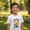 Playera Infantil De Pokemon Ash, Brock Y Misty