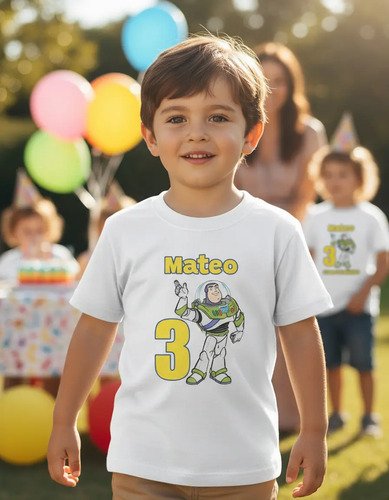 D_860700-MLM94885669073_102025-O.jpg Combo 2 Playeras Unisex Y 1 Playera Infantil Buzz Lightyear