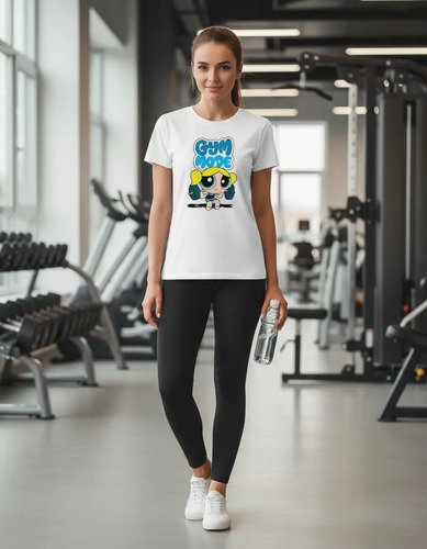 Playeras Chicas Superpoderosas Gym Mode