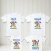 D_865258-MLM93748093050_102025-O.jpg Combo 8 Playeras Y 1 Pañalero Bluey Mamá Papá Hermana Y Bebe