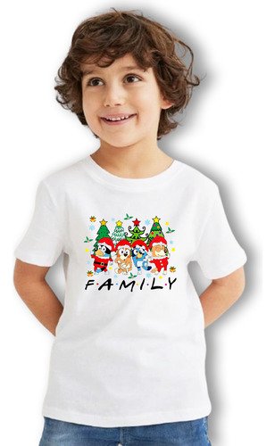 D_868256-MLM98454528034_112025-O.jpg Combo 2 Playeras Unisex + 2 Playeras Infantiles Bluey Family