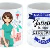 D_869055-MLM107536906512_032026-O.jpg Taza Personalizada De Cirujana 325 Ml 11 Oz