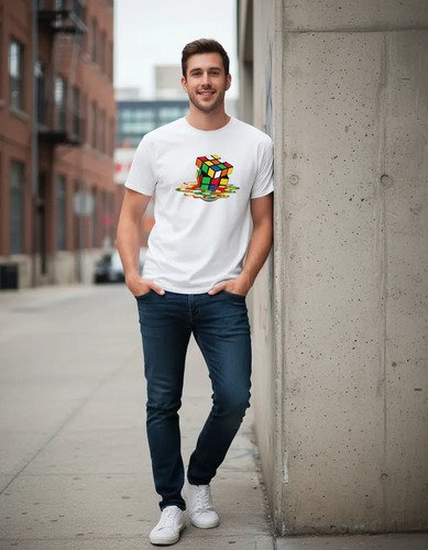Playera Con Diseño De Cubo Rubik