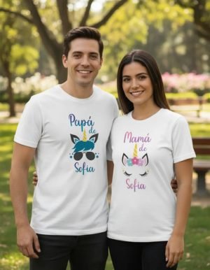 D_872458-MLM105129767945_012026-O.jpg Duo De Playeras Personalizadas Unicornio Unisex