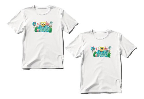 Dúo De Playeras Bob Esponja Cumpleañero