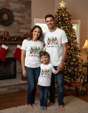 D_875692-MLM98310538092_112025-O.jpg Kit De 2 Playeras Unisex + 1 Infantil Bluey Family Friends