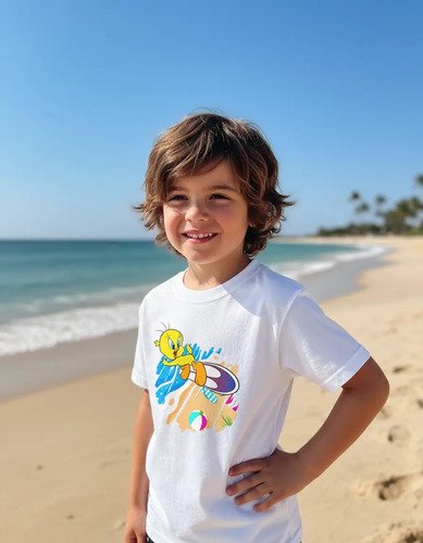 D_876494-MLM93244433078_092025-O.jpg Playera Infantil Looney Tunes Varios Personajes Y Variantes