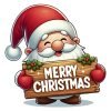Playera Navidad Santa Claus Merry Christmas