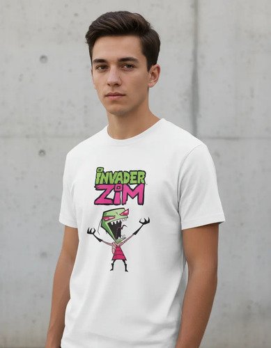 D_878649-MLM94886588923_102025-O.jpg Playera Invasor Zim Unisex Adulto