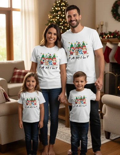 Kit De 2 Playeras Unisex + 2 Infantiles Bluey Family Friends