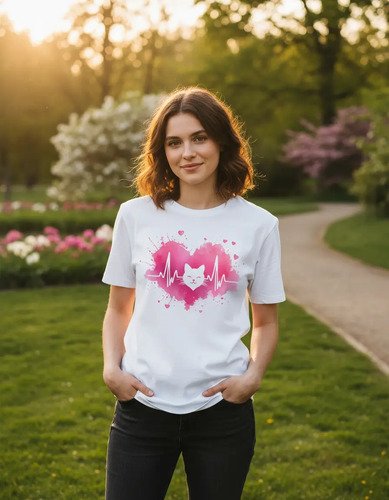 D_887359-MLM95957435797_102025-O.jpg Playera De Corazon Latidos Gatito