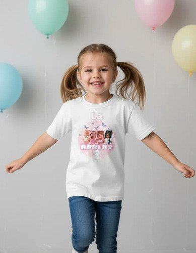 Kit Familiar De 3 Playeras Para Cumpleaños De Roblox