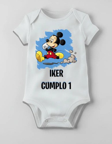 Pañalero Personalizado Mickey Mouse Cumpleaños