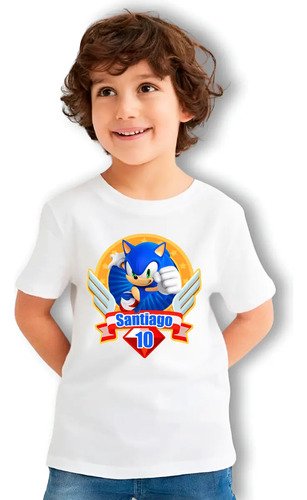 Kit Familiar 3 Playera Y Pañalero Sonic