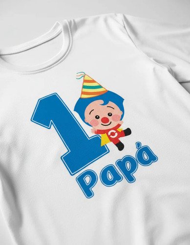 D_891128-MLM93623339344_102025-O.jpg Kit De 4 Playeras + 1 Pañalero De Plim Plim