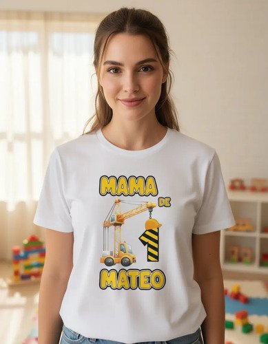 D_891414-MLM94917331022_102025-O.jpg Kit De 3 Playeras Personalizadas De Grúa Para Cumpleaños