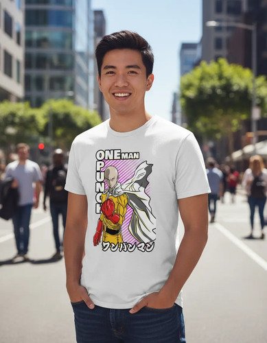 Playera Saitama One-punch Man Anime Unisex