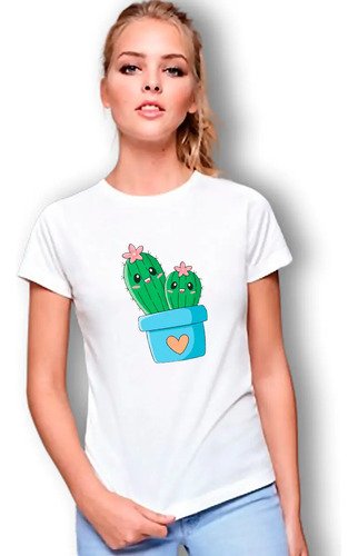 Playera Unisex Imagen Sublime Modelo Cactus Adultos